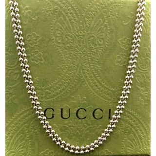 グッチ(Gucci)のGUCCI/グッチ ネックレス ダブルボールチェーン/Wチェーン シルバー925(ネックレス)