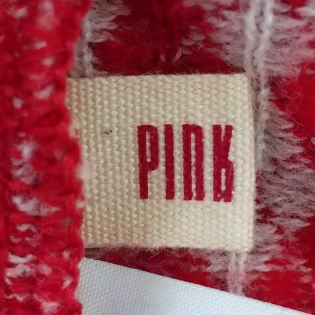 PINK HOUSE(ピンクハウス)のPINK HOUSE(ピンクハウス) パーカー レディース - レッド×アイボリー 長袖/ニット レディースのトップス(パーカー)の商品写真
