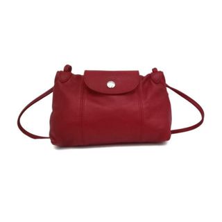 ロンシャン(LONGCHAMP)のLONGCHAMP(ロンシャン) ショルダーバッグ ル・プリアージュキュイール 1061737045 レッド ミニバッグ レザー(ショルダーバッグ)