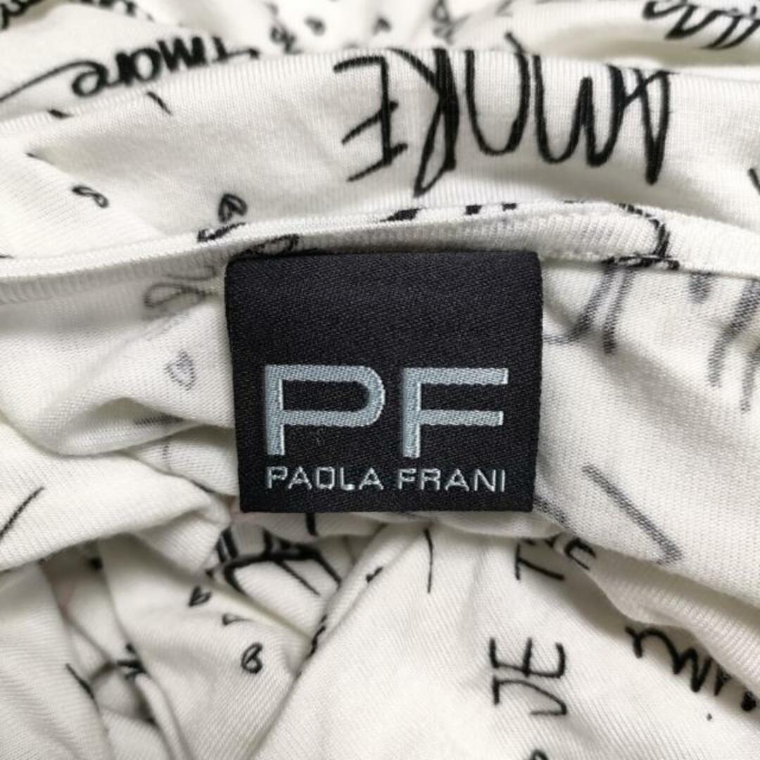 PAOLA FRANI(パオラフラーニ)のPAOLA FRANI(パオラ フラーニ) ワンピース サイズI　38 レディース - 白×黒×ピンク 七分袖/ロング レディースのワンピース(その他)の商品写真