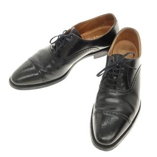 クロケットアンドジョーンズ(Crockett&Jones)の【中古】クロケットアンドジョーンズ CROCKETT&JONES MALTON セミブローグ ドレスシューズ ブラック【サイズ9 1/2 E】【メンズ】(ドレス/ビジネス)