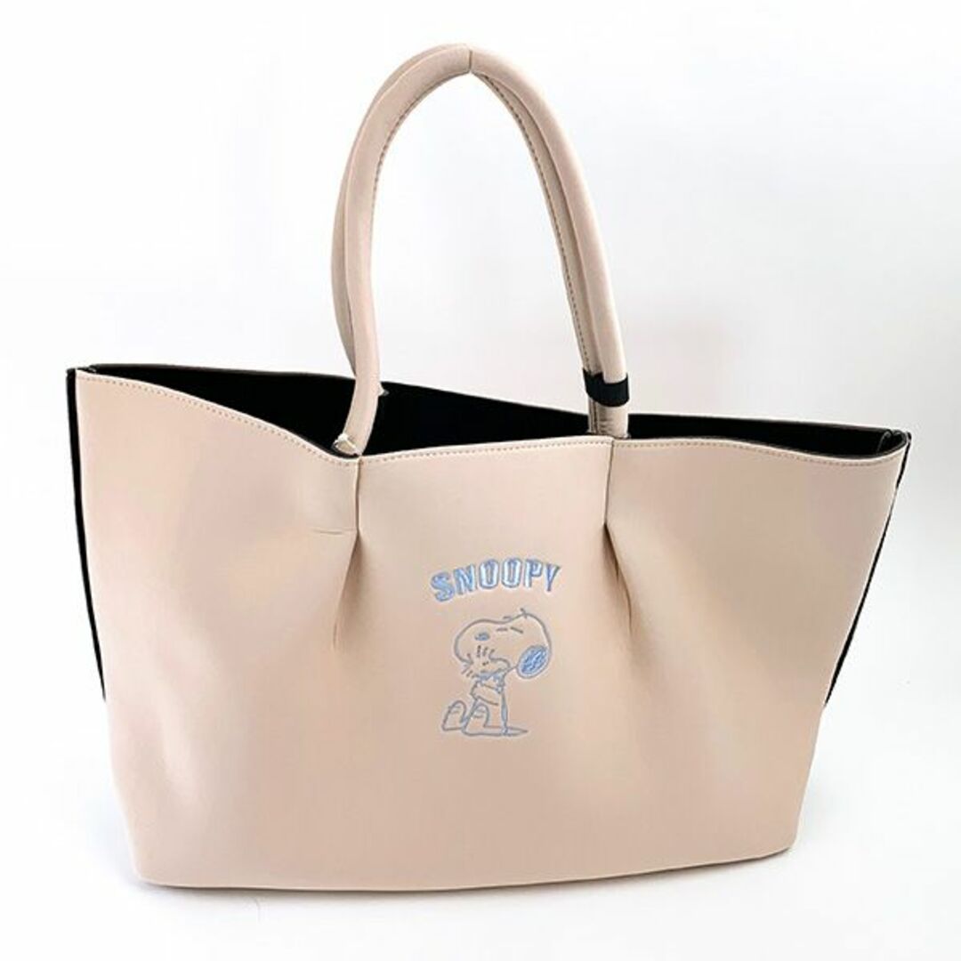 SNOOPY(スヌーピー)のスヌーピー トートバッグ ヘウリー PEANUTS ピンク  ルートート レディースのバッグ(トートバッグ)の商品写真