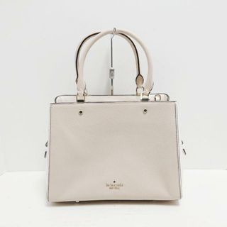 ケイトスペードニューヨーク(kate spade new york)のKate spade(ケイトスペード) ハンドバッグ美品  - WKR00326 ベージュ×アイボリー レザー(ハンドバッグ)