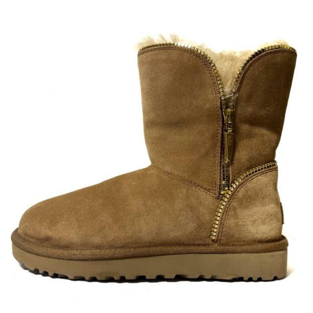 UGG(アグ) ショートブーツ 23 レディース新品同様 フローレンス 1013165 ブラウン ムートン