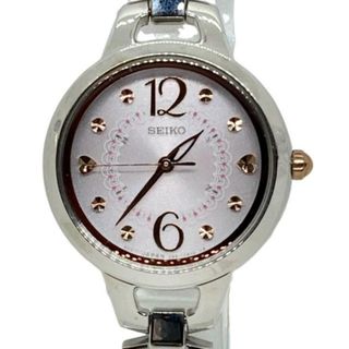 セイコー(SEIKO)のSEIKO(セイコー) 腕時計美品  ティセ 3B51-0AR0 レディース ラメ/SS/電波 ライトグレー(腕時計)