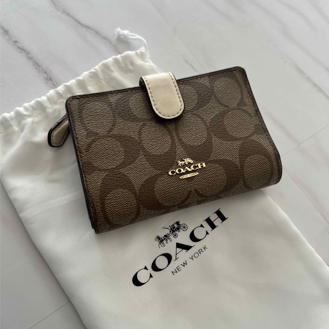 高級感 215 215 極上美品 2つ折り財布 COACH コーチ 2つ折り財布 COACH