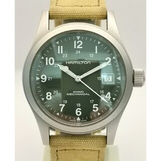 ハミルトン(Hamilton)の美品HAMILTON ハミルトン H694190 カーキフィールド 手巻き 時計(腕時計(アナログ))