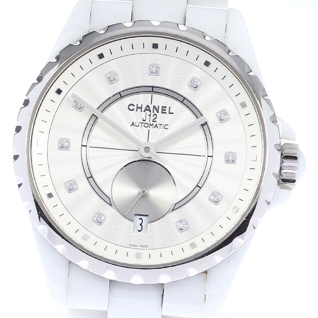 CHANEL(シャネル)のシャネル CHANEL H4345 J12 白セラミック 11Pダイヤ 自動巻き ボーイズ 保証書付き_802114 メンズの時計(腕時計(アナログ))の商品写真