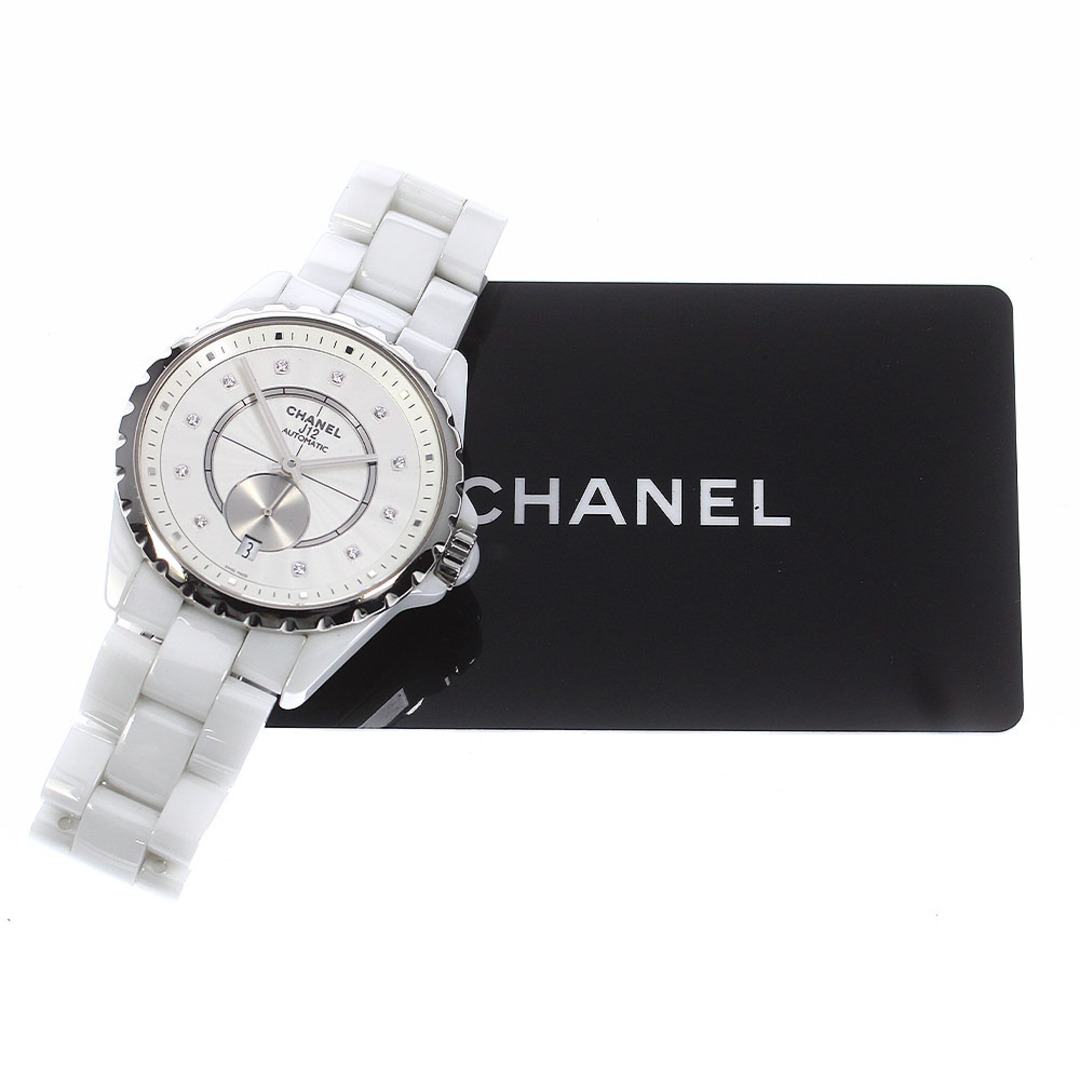 CHANEL(シャネル)のシャネル CHANEL H4345 J12 白セラミック 11Pダイヤ 自動巻き ボーイズ 保証書付き_802114 メンズの時計(腕時計(アナログ))の商品写真