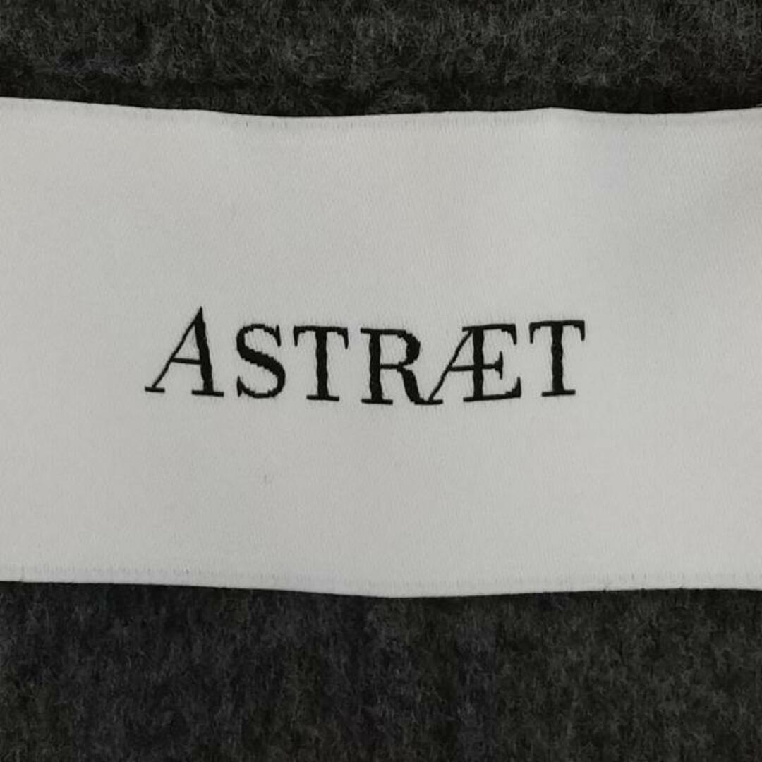 ASTRAET(アストラット)のASTRAET(アストラット) コート サイズ0 XS レディース美品  - ダークグレー 長袖/秋/冬 レディースのジャケット/アウター(その他)の商品写真