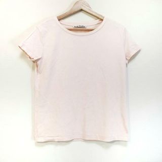 アクネストゥディオズ(Acne Studios)のACNE STUDIOS(アクネ ストゥディオズ) 半袖Tシャツ サイズXXS XS レディース美品  - ライトピンク クルーネック(Tシャツ(半袖/袖なし))