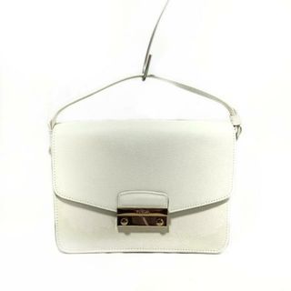 フルラ(Furla)のFURLA(フルラ) ハンドバッグ美品  アイボリー×ゴールド レザー(ハンドバッグ)