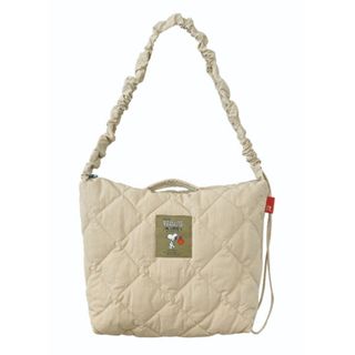 スヌーピー(SNOOPY)のスヌーピー SNOOPY 2Way キルト ショルダー トートバッグ Beige(トートバッグ)