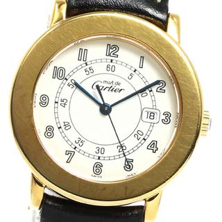 カルティエ(Cartier)のカルティエ CARTIER W100844B マストロンドLM デイト クォーツ メンズ 内箱付き_803773(腕時計(アナログ))