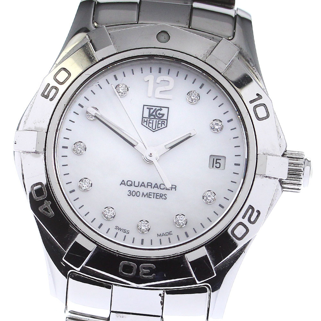 TAG Heuer(タグホイヤー)のタグホイヤー TAG HEUER WAF1415 アクアレーサー 10Pダイヤ デイト クォーツ レディース _802172 レディースのファッション小物(腕時計)の商品写真