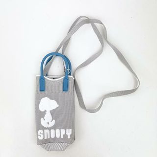 スヌーピー(SNOOPY)のスヌーピー シリコンハンドル2WAYミニトートバッグ グレー ベビールー ルート―ト SNOOPY(トートバッグ)