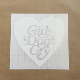 Girls Don't Cry - ガールズドントクライ Girls Dont Cry ステッカー◆白グロス◆