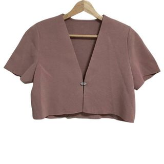 フォクシー(FOXEY)のFOXEY(フォクシー) ボレロ サイズ40 M レディース美品  - ピンクベージュ(ボレロ)