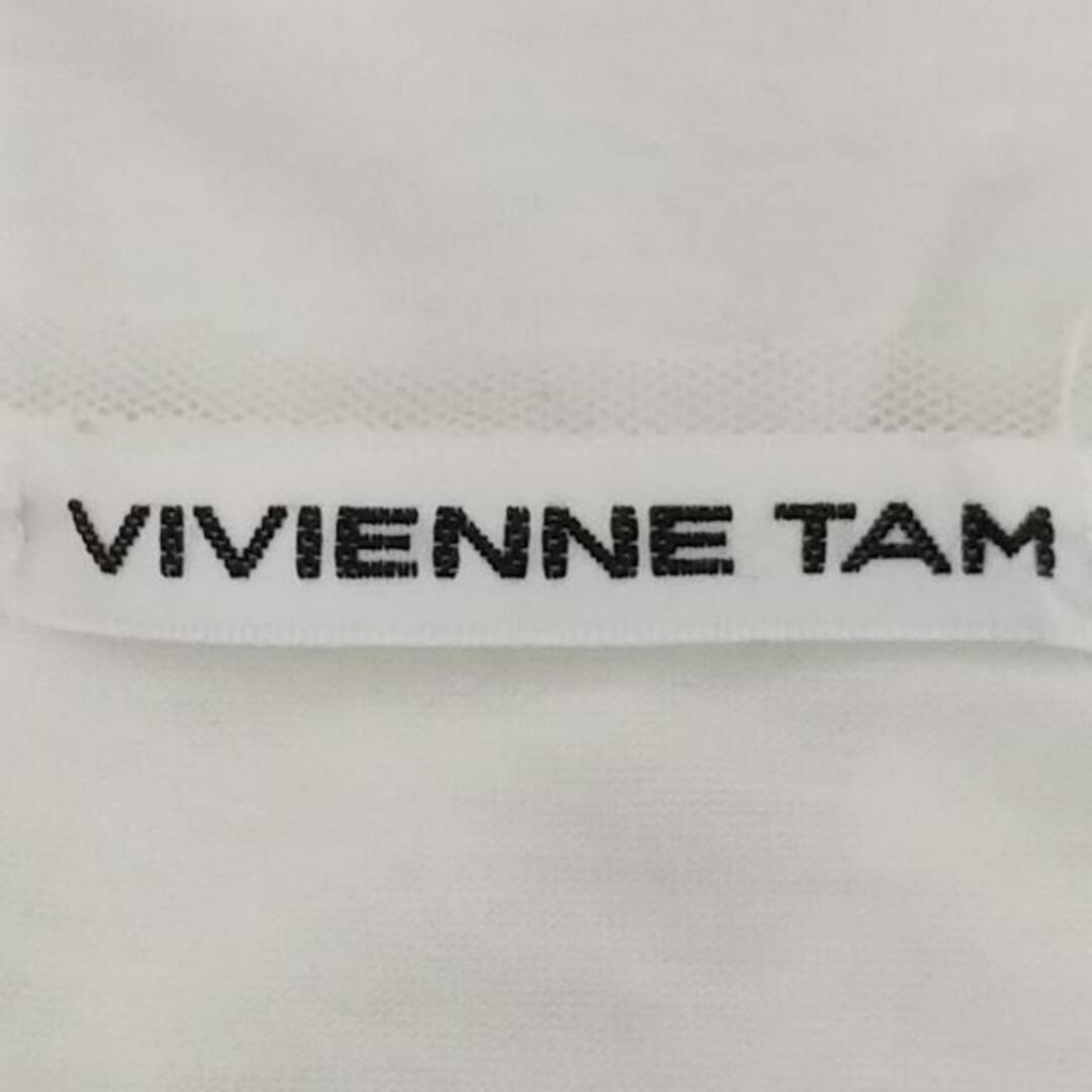 VIVIENNE TAM(ヴィヴィアンタム)のVIVIENNE TAM(ヴィヴィアンタム) ノースリーブカットソー サイズ0 XS レディース - アイボリー クルーネック レディースのトップス(カットソー(半袖/袖なし))の商品写真