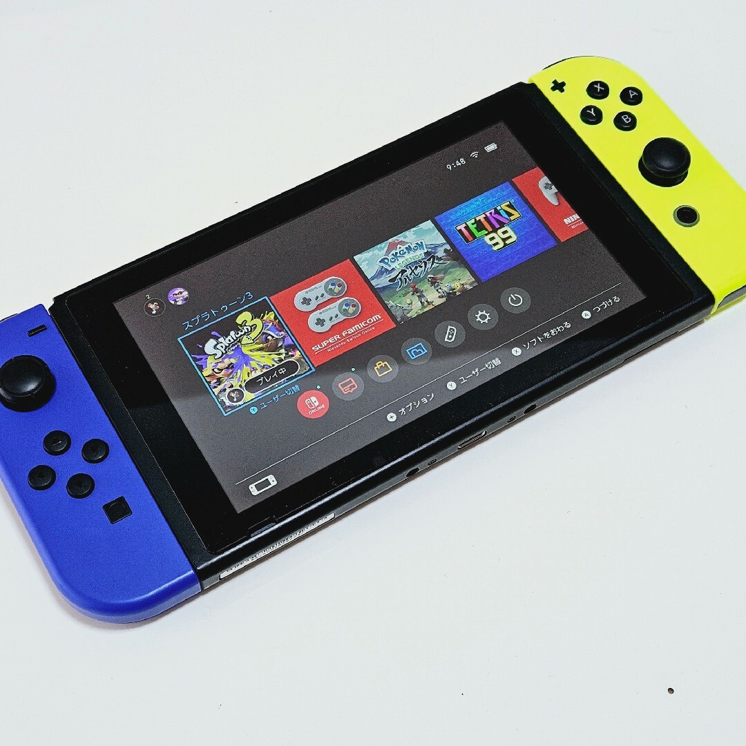 Nintendo Switch(ニンテンドースイッチ)のNintendo Switch Joy-Con 保護フィルム貼り付け済み エンタメ/ホビーのゲームソフト/ゲーム機本体(家庭用ゲーム機本体)の商品写真