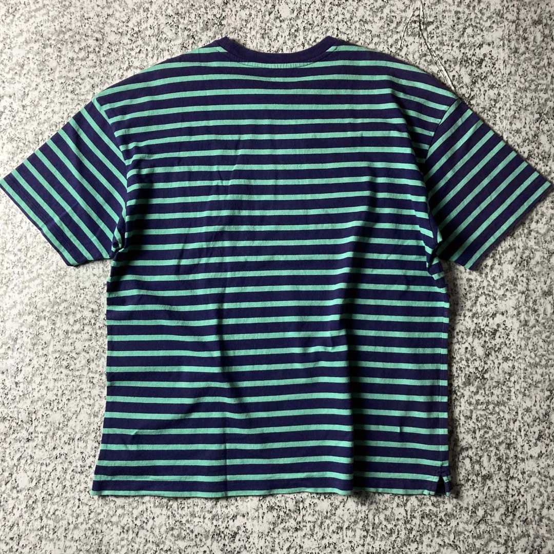 GAP(ギャップ)の【グッドレギュラー】GAP ヘビーウェイト　ボーダー　S/SポケットTシャツ メンズのトップス(Tシャツ/カットソー(半袖/袖なし))の商品写真