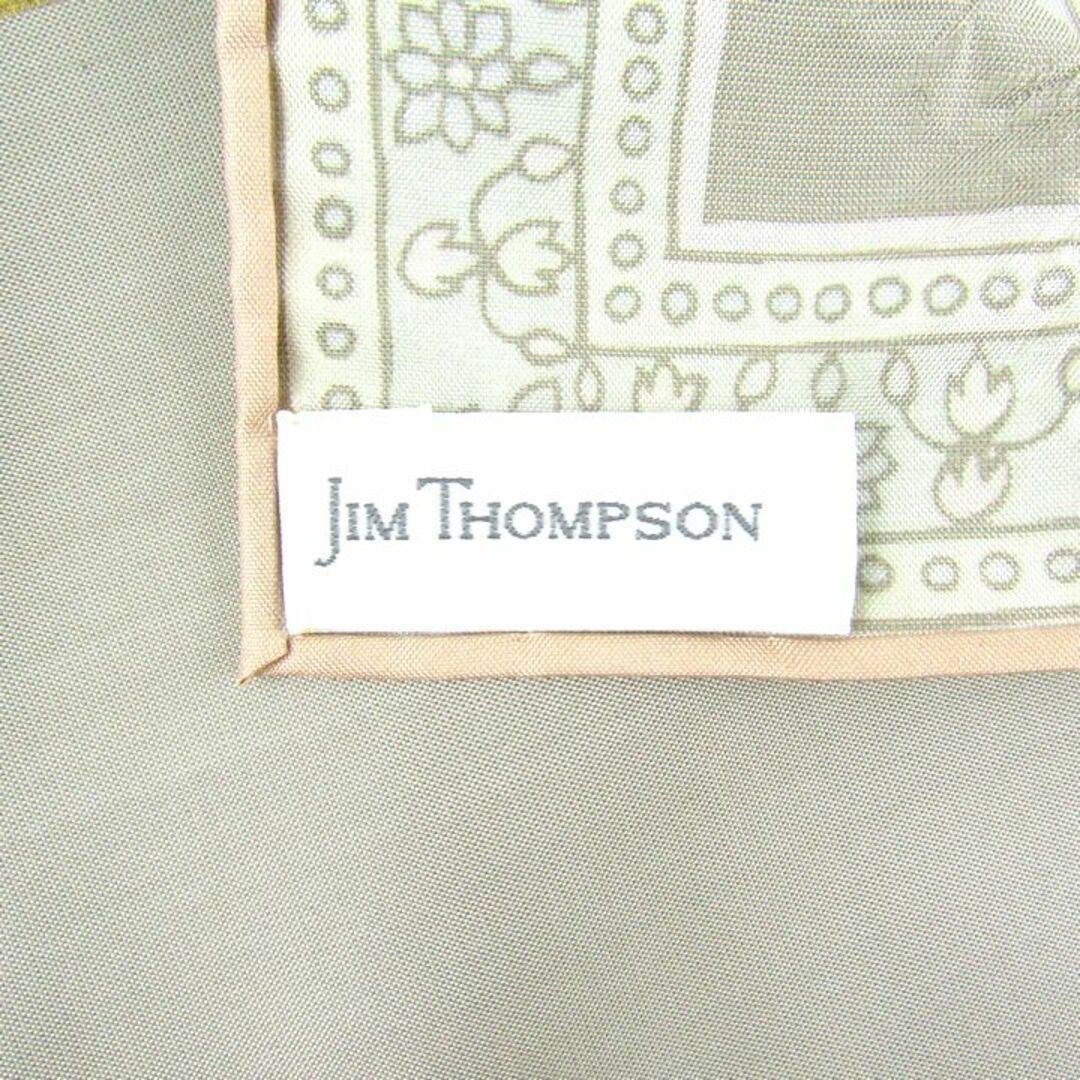 Jim Thompson(ジムトンプソン)のジムトンプソン スカーフ ゾウ柄 シルク100％ タイ製 ブランド 小物 レディース グレージュ JIM THOMPSON レディースのファッション小物(バンダナ/スカーフ)の商品写真