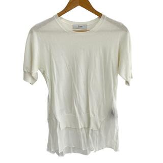 ヘルノ(HERNO)のHERNO(ヘルノ) 七分袖Tシャツ サイズ42 M レディース - 白 クルーネック(Tシャツ(長袖/七分))