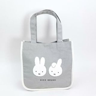 ミッフィー(miffy)のミッフィー スクエアトートバッグ フェイス サガラ ミニトート ランチ お出かけ(トートバッグ)