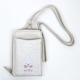 ミッフィー(miffy)のミッフィー miffy キルティングシリーズ ショルダーポーチ アイボリー スマホケース(ショルダーバッグ)