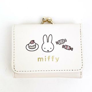 ミッフィー(miffy)のミッフィー コンパクト財布 おかし ウォレット ミニサイズ アイボリー(財布)