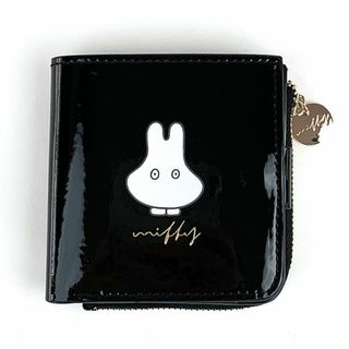 ミッフィー(miffy)のミッフィー miffy スウィートチョコレートシリーズ  2つ折り財布 BK サイフ ケース 小物入れ 二つ折り ブラック(MCOR)(財布)