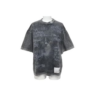 ミハラヤスヒロ(MIHARAYASUHIRO)の新品未使用 Maison MIHARA YASUHIRO メゾン ミハラヤスヒロ ブリーチ 半袖Ｔシャツ ブラック 猫 サイズ36 BI2TS633 中古 60467(Tシャツ(半袖/袖なし))