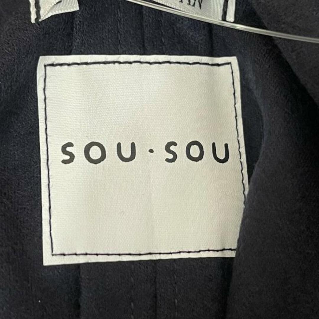 SOU・SOU(ソウソウ)のSOU・SOU(ソウソウ) カーディガン レディース美品  - ダークネイビー 七分袖 レディースのトップス(カーディガン)の商品写真