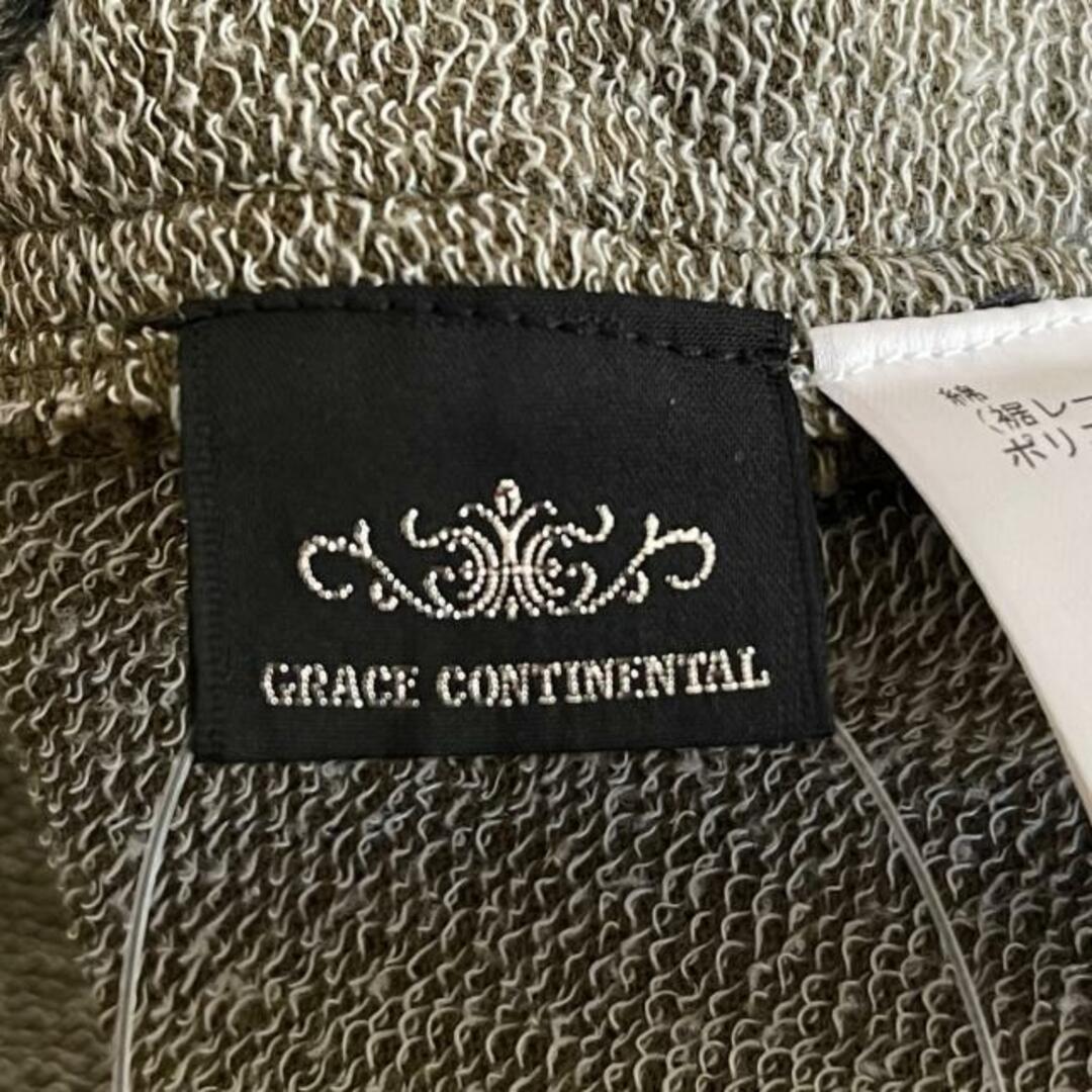 GRACE CONTINENTAL(グレースコンチネンタル)のGRACE CONTINENTAL(グレースコンチネンタル) ロングスカート サイズ36 S レディース美品  - カーキ マキシ丈/刺繍 レディースのスカート(ロングスカート)の商品写真