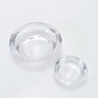 ブルガリ(BVLGARI)のブルガリ まとめ 2点 セット ローゼンタール クリスタル アッシュトレイ 灰皿 20cm 12cm 喫煙 グッズ 皿 メンズ レディース ERM Q6-2(灰皿)