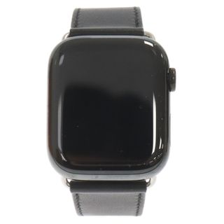 エルメス(Hermes)のHERMES エルメス ×Hermes Apple Watch Series 8 45mm SB Stainless CEL×エルメス アップルウォッチ シリーズ8 腕時計 ブラック A2772(腕時計(アナログ))