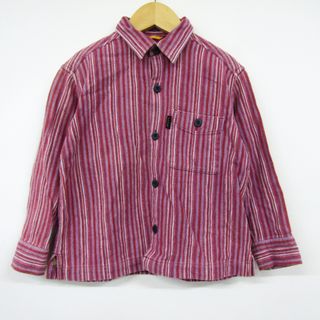 ポールスミス(Paul Smith)のポールスミス 長袖シャツ ストライプ柄 胸ポケット キッズ 男の子用 110サイズ パープル Paul Smith(その他)