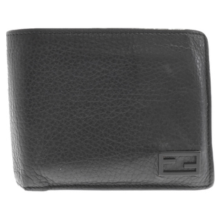 FENDI - FENDI フェンディ FFロゴ レザー 二つ折り財布 7M0001-AG01-2281835 ブラック