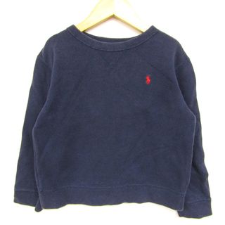 POLO RALPH LAUREN - ポロ・ラルフローレン 長袖スウェット スエット トレーナー ポニーロゴ キッズ 男の子用 5/115/60サイズ ネイビー POLO RALPH LAUREN