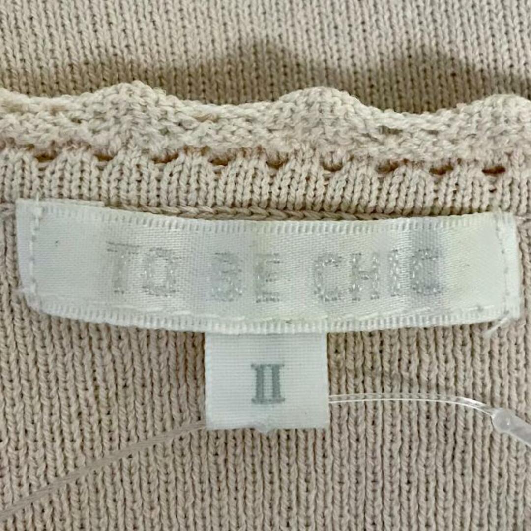 TO BE CHIC(トゥービーシック)のTO BE CHIC(トゥービーシック) 七分袖セーター サイズ2 M レディース - ライトピンク クルーネック/フリル レディースのトップス(ニット/セーター)の商品写真