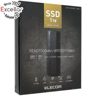 エレコム(ELECOM)のELECOM　外付けポータブルSSD　ESD-EH1000GBK　ブラック　1TB(PC周辺機器)