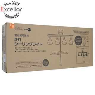 オームデンキ(オーム電機)のオーム電機　4灯シーリングライト LED電球付　LT-YY40AW-K　ブラック(天井照明)