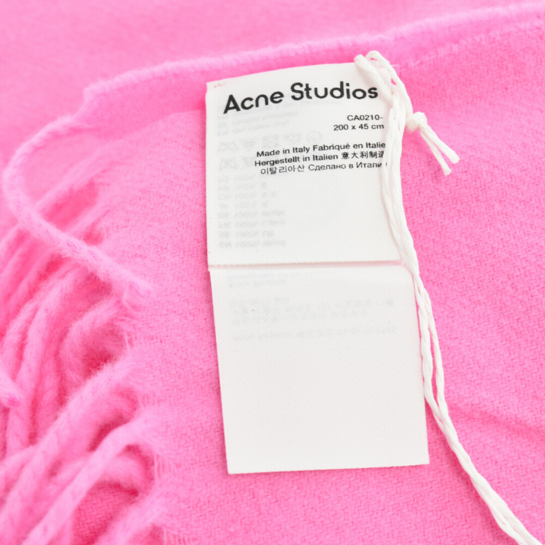 Acne Studios(アクネストゥディオズ)のAcne Studios アクネ ストゥディオズ フリンジウールマフラー ストール ピンク CA0210 メンズのファッション小物(マフラー)の商品写真