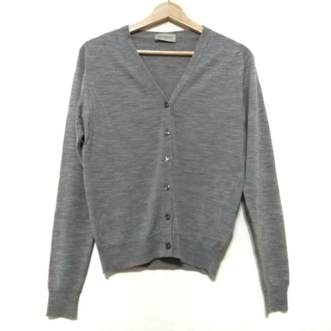 JOHN SMEDLEY(ジョンスメドレー)のJOHN SMEDLEY(ジョンスメドレー) カーディガン サイズS レディース美品  - グレー 長袖 レディースのトップス(カーディガン)の商品写真