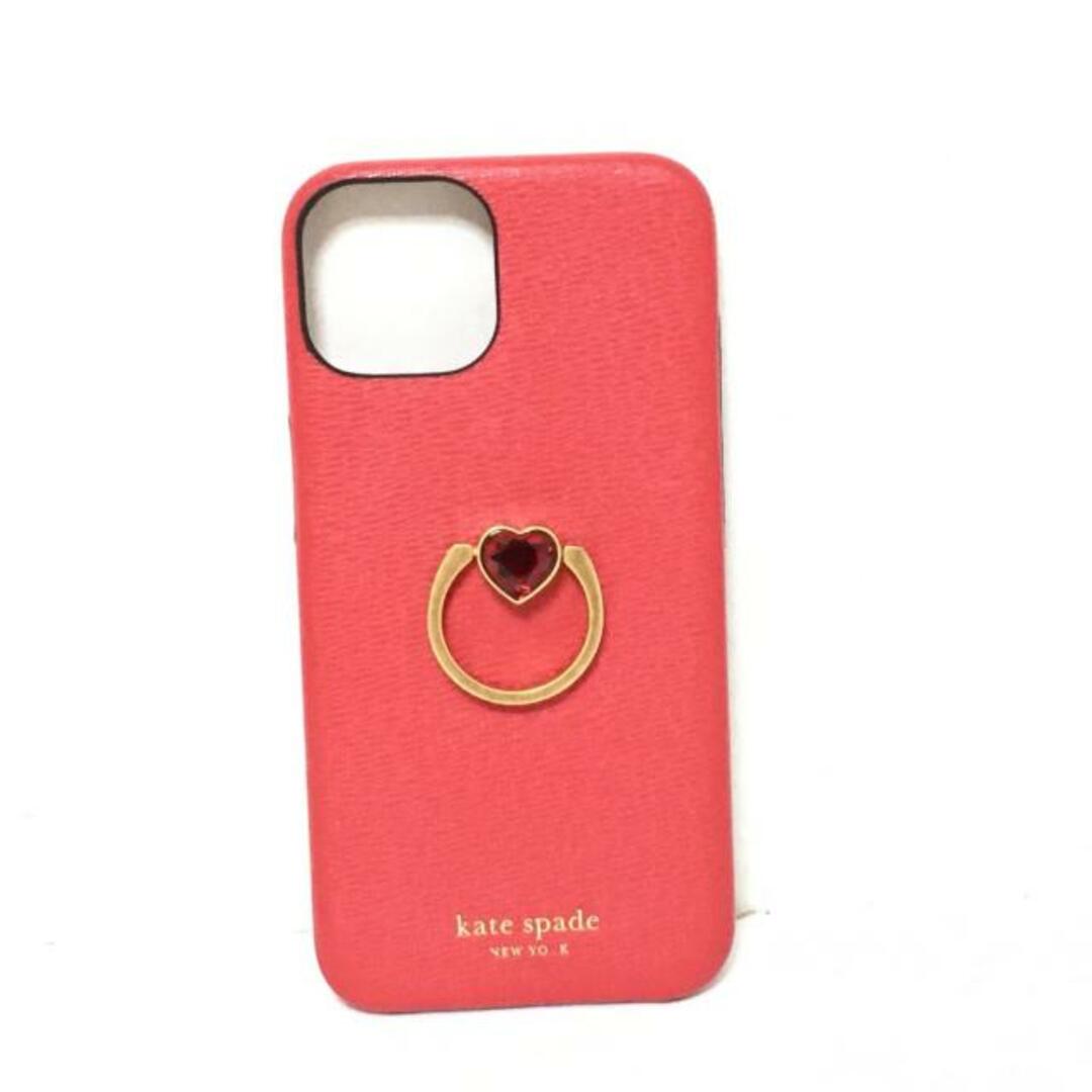 kate spade new york(ケイトスペードニューヨーク)のケイトスペード 携帯電話ケース - レッド スマホ/家電/カメラのスマホアクセサリー(モバイルケース/カバー)の商品写真