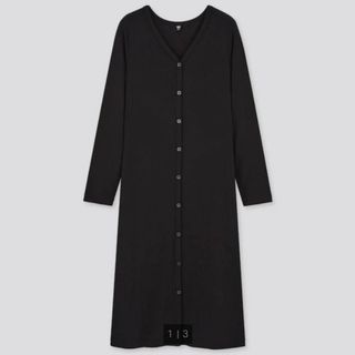 ユニクロ(UNIQLO)のユニクロ　タグ付き　リブロングカーディガンG(カーディガン)