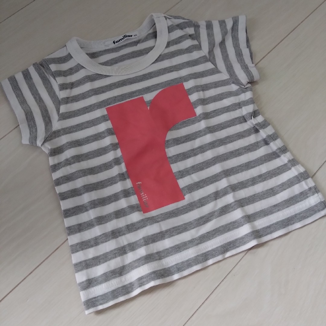 familiar(ファミリア)のファミリア ボーダー Tシャツ 90 キッズ/ベビー/マタニティのキッズ服男の子用(90cm~)(Tシャツ/カットソー)の商品写真