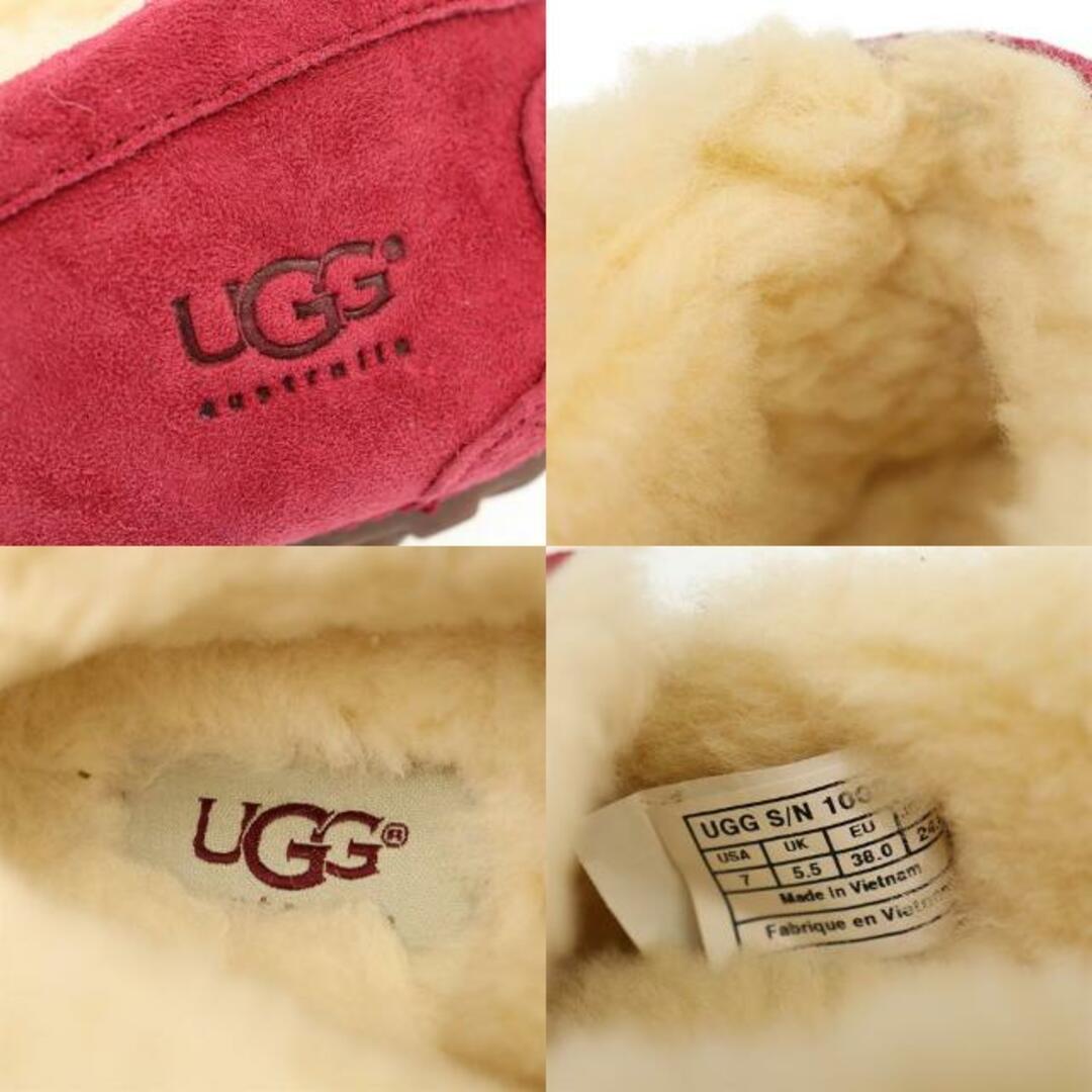 UGG(アグ)のアグ 靴 ムートン モカシンシューズ W Ansley チャーム レディース サイズ7 約24.0cm 中古 ピンク系 スエード UGG 【中古】 | ファッション シューズ カジュアル ブランド ABランク レディースの靴/シューズ(スリッポン/モカシン)の商品写真