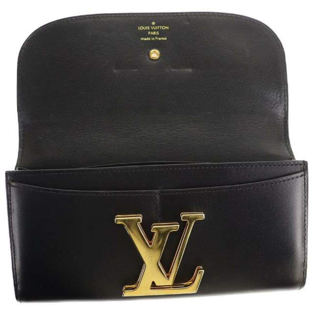 LOUIS VUITTON(ルイヴィトン)のルイヴィトン 二つ折り長財布 ポルトフォイユ ヴィヴィエンヌ M58171 中古 パルナセア ライン ノワール ブラック レザー LOUIS VUITTON 【中古】 | ブランド ファッション ウォレット ゴールド金具 レディース 黒 小物 ルイビトン LV 定番 ランクAB レディースのファッション小物(財布)の商品写真