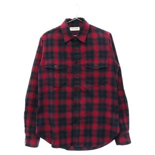 サンローラン(Saint Laurent)のSAINT LAURENT PARIS サンローランパリ 16AW Tartan Check ロングスリーブ シャツ レッド 407723 Y826L(シャツ)